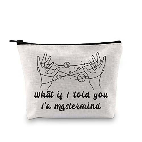 JXGZSO Kosmetiktasche mit lustiger Sängerin und Aufschrift "What If I Told You I'm A Music Album", Musik-inspiriertes Merch, Was wäre, wenn ich Ihnen sage, dass ich ein Meistergeist bin? von JXGZSO