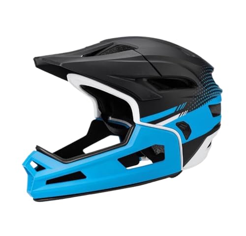 Fahrradhelm Helm Fahrradhelm Mountainbike-Helm Abnehmbarer, Waschbarer Innenhelm Für Mountainbiken Im Freien Fahrrad Helm(Blue) von JYARZ