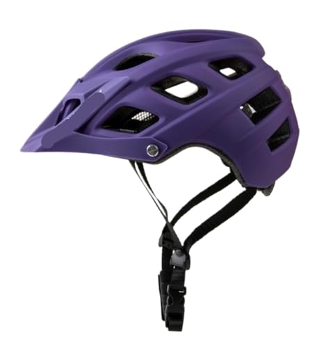 Fahrradhelm Helm Mountainbike-Helm, Leichter, Atmungsaktiver Helm, Fahrradhelm Für Mountainbikes Fahrrad Helm(Purple) von JYARZ