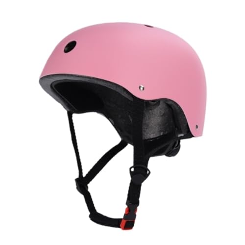 Fahrradhelm Helm Skateboardhelm Mit Verstellbarem Riemen, Multisport-Fahrradhelm Für Fahrradhelme Fahrrad Helm(Pink,M) von JYARZ