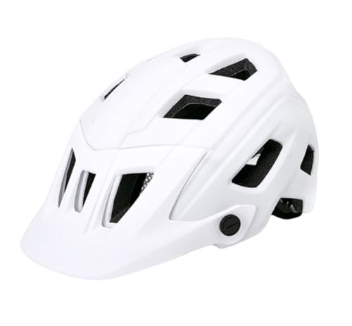 JYARZ Fahrradhelm Helm Leichter Fahrradhelm, Atmungsaktiv, Abnehmbares Polster, Verstellbar, Universell, Mehrere Belüftungsöffnungen, Rennradhelm Fahrrad Helm(White,M) von JYARZ