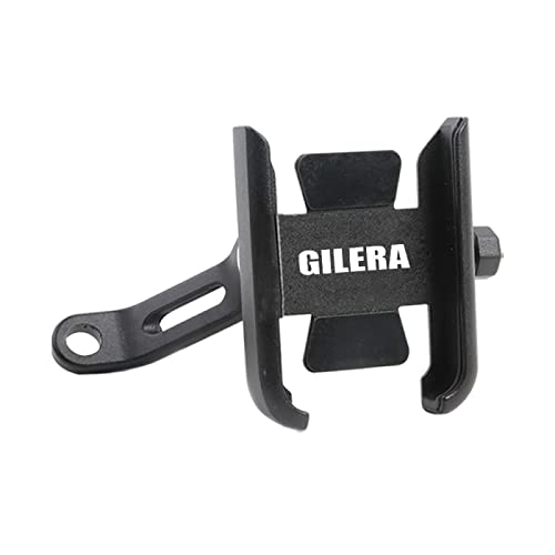 JYDJDL,Motorrad Lenker Rückspiegel Handyhalterung GPS Ständer passt für Gilera passt für Fuoco 500ie Nexus 125/250/300 Runner 200,Mirror Type Black von JYDJDL