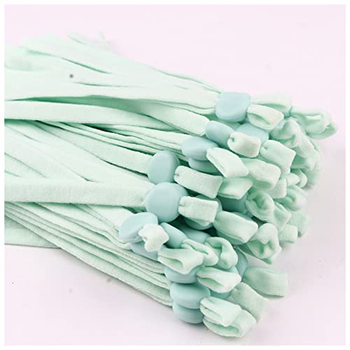 Elastisches Seil 50/1000 stücke einstellbare maske nähen elastische band schnur mit schnalle dehnbare maske alkop lanyard ohrenschützer seil DIY. Vorräte machen. Seil Elastisch(Light green,1000Pcs) von JYMALISA