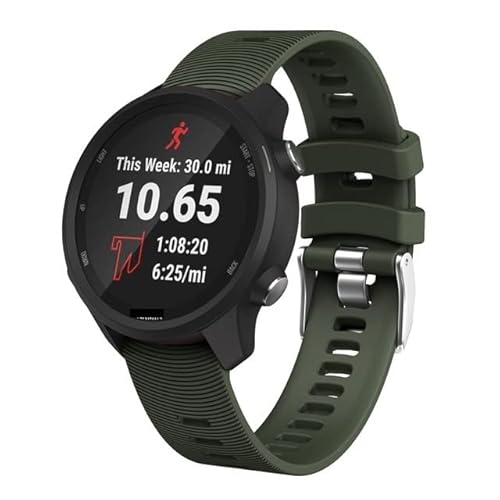 JZLUCAJJ Für 245 Riemen weiches Silikon-Uhrenarmband für Forerunner 245M/645/Vivoactive 3/Venu/Venu SQ Ersatzarmband von JZLUCAJJ