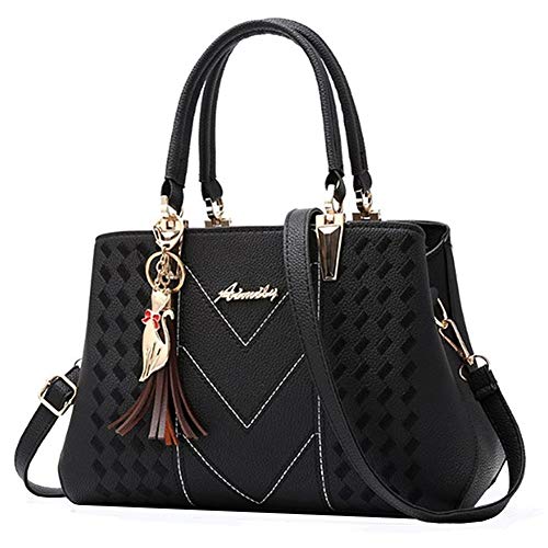 Handtaschen Für Frauen Tragetaschen Für Frauen Mittleren Alters Mutter Tasche All-Match One-Shoulder Messenger Handtasche Für Schule Einkaufen Tägliche Arbeit Black von JZTRADING