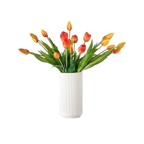 JZWCHQ Künstliche Blumen für den Außenbereich, künstliche Blumen, künstliche Pflanzen, Kunststoff-Tulpen, Simulationsstrauß, künstliche Blumen, Badezimmer, Wohnzimmer, Café, künstliche Blumen für den von JZWCHQ