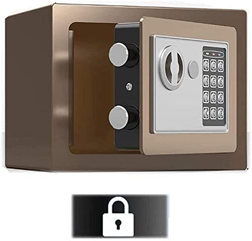 Safe Strongbox feuerfeste wasserdichte sichere sichere Kabinett kleine sichere Büro -Safes Schließfach für Haushaltsbetriebe Dokumente offizielle Siegel Strongbox Smart Home Safe für Home Office Cash von JZWCHQ