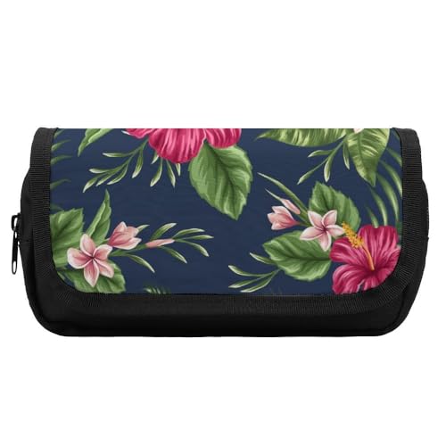 JZemdybill Doppellagiges Federmäppchen, BlumenSchreibwaren-Tasche als Federmäppchen für Büro und Schule, Business-Reisetasche oder kleine Werkzeugbox, Make-up-Tasche für Mädchen, Stil:, Einheitsgröße, von JZemdybill