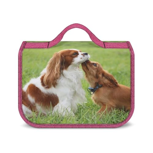 JZemdybill Kulturbeutel zum Aufhängen, Cavalier King Charles Spaniel, wasserdichte Make-up-Tasche für Reisen, Business, Urlaub, Cavalier King Charles Spaniel, Einheitsgröße von JZemdybill