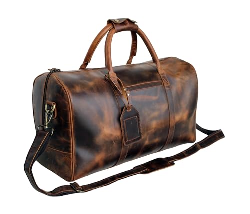 Jaald 50 cm Echt Büffel Leder Ledertasche Weekender Gepäck Reisetasche Reisegepäck Sporttasche Duffel Tasche Wochenendtrip Handgepäck Duffel Gym Bag Wasserdicht Carry on Tasche Geschenk Jaald 50 cm Echt Büffel Leder Ledertasche Weekender Gepäck Reisetasche Reisegepäck Sporttasche Duffel Tasche Wochenendtrip Handgepäck Duffel Gym Bag Wasserdicht Carry on Tasche Geschenk von Jaald