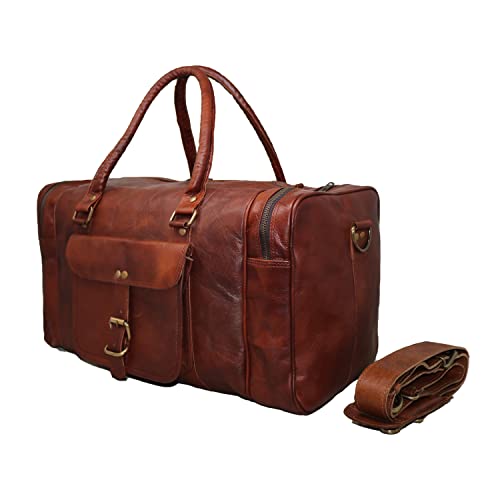 Jaald 45 cm Echt Leder Ledertasche Weekender Gepäck Reisetasche Reisegepäck Sporttasche Duffel Tasche Wochenendtrip Handgepäck Duffel Gym Bag Wasserdicht Carry on Tasche für Männer Frauen Geschenk Jaald 45 cm Echt Leder Ledertasche Weekender Gepäck Reisetasche Reisegepäck Sporttasche Duffel Tasche Wochenendtrip Handgepäck Duffel Gym Bag Wasserdicht Carry on Tasche für Männer Frauen Geschenk von Jaald