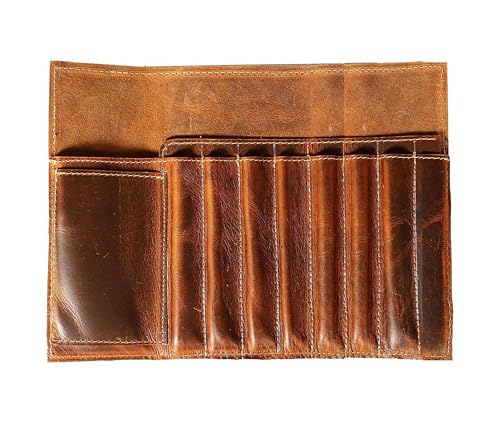 Jaald Echte eather Bleistift Rollen Pinsel-Kasten-Feder-Halter-Organisator Bürsten Lineal Stationary Beutel-Geschenk für Studenten Artist Painter & Writer String Schließung Jahrgang Jaald Echte eather Bleistift Rollen Pinsel-Kasten-Feder-Halter-Organisator Bürsten Lineal Stationary Beutel-Geschenk für Studenten Artist Painter & Writer String Schließung Jahrgang von Jaald