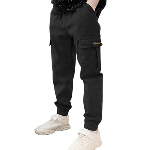 Cargohose Jungen 164, Cargohose Kinder Jungen Baggy Lang Jogginghose - Winter Wanderhose Cargo Activewear Outdoor Cargohosen Jogger Hose Mit Elastischem Bund von Jabidoos