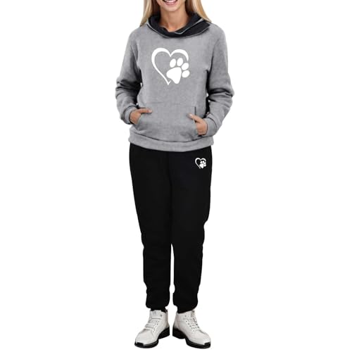 Damen Trainingsanzug, Jogginganzug Damen Warme Langarm Hausanzug - Sportanzug Lounge Set 2 Teiler Zweiteiler Weich Streatwear Herbst Freizeitanzug Frauen Trainingsanzug Teiliges Hosenanzug Loose von Jabidoos