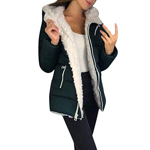 Fleecejacke Damen mit Kapuze, Teddyfleece Jacke Damen Flauschig Gefüttert Fleecejacke - Teddyjacke Fleece Ausgefallene Outdoorjacke Frauen Winterparka Dicke Winter Warm Super Weich Und Bequem Flanell von Jabidoos