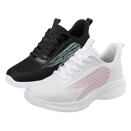 Hallen-Fitnessschuhe, Freizeitschuhe Damen Sneaker - Straßenlaufschuhe rutschfest Atmungsaktiv Running Shoes Leichtgewichts Barfußschuhe von Jabidoos