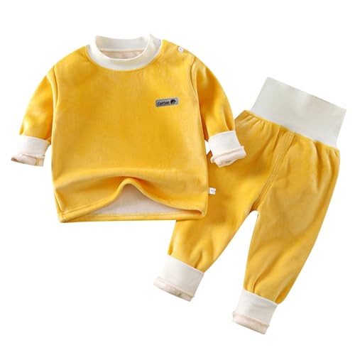 Jabidoos Schlafanzug Jungen 134 lang, Pyjama Kinder Zweiteile Fleece Schlafanzug - Pjs Fleecehose Kinderschlafanzug Hose Schlafanzüge Kuschel Hausanzug Thermo Für Jungen Und Mädchen Baumwolle von Jabidoos