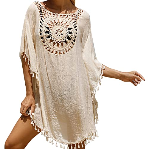 Kaftan Damen Festlich Beach Strandkleid Indische Kleidung Große Größen Caftan Urlaub Pareos Hippie Kleid Kurzarm Kaftan Boho Kleidung Festival Outfit Luftig Strandponcho Hawaii Outfit Vertuschungen von Jabidoos