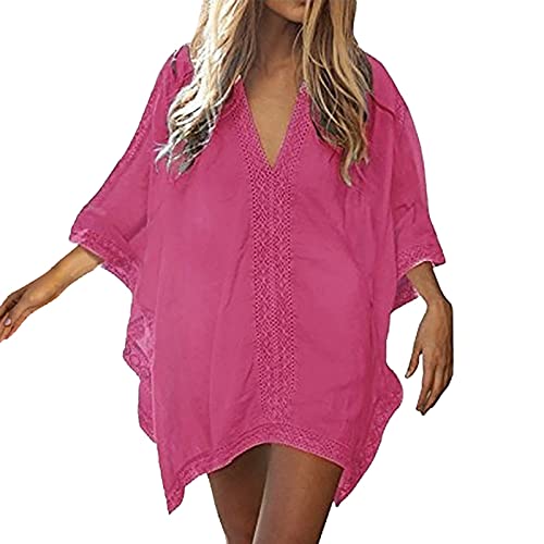 Kaftan Damen kurz Große Größen Kaftan Hippie Kleid Beach Strandkleid Lose Beach Dress Festival Outfit Luftig Caftan Boho Kleidung Indische Kleidung Side Split Vertuschungen Hawaii Outfit Strand Tunika von Jabidoos