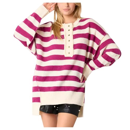 Kaschmir Pullover Damen, Patchwork Pullover Damen Strickpullover - Blockfarbe Casual Lose Langarm Oberteile Party Pulli Tops Herbst Elegant Langarmshirt Weihnachtspullover von Jabidoos