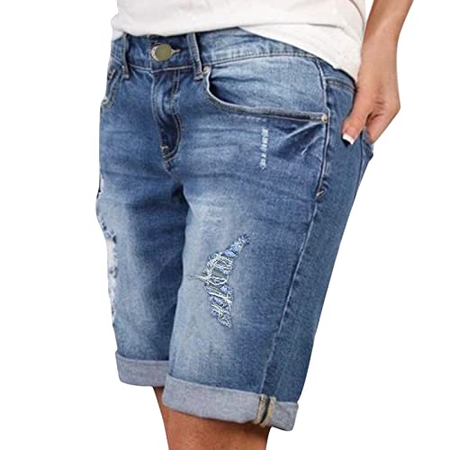 Kurze Hose Damen Used Jeansshort Skinny Sweatshorts Sexy Shorts Bequem Jeanshose Ärmellos Kurzhose Denim Sportshort Destroyed Jogginghose Outdoor Freizeitshorts Elegant Jeansrock Atmungsaktives Kurzeh von Jabidoos