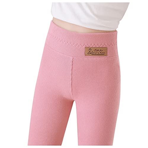 Leggins Mädchen, Thermoleggings Mädchen Sportleggins - Unifarben Gefütterte Leggings High Waist Hosen Kinder-Thermohose Mit Fleece Thermohose von Jabidoos