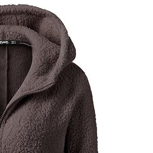 Plüschjacke Damen,Teddyjacke Damen Strickfleecejacke - Plüschjacke Kuscheljacke Flauschig Herbst Winter Pulli Sweatjacke Mit Reißverschluss von Jabidoos