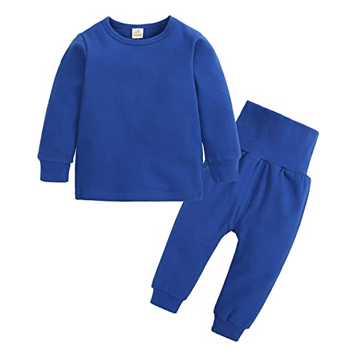 Pyjama Jungen 164 lang, Pyjama Kinder Flanell Thermo Schlafanzug - Hausanzug Kleinkind Pjs Lang Nachthemd Langarmshirt Schlafanzüge Kuschel Winter Langarm Top Hosen Für Jungen Mädchen von Jabidoos