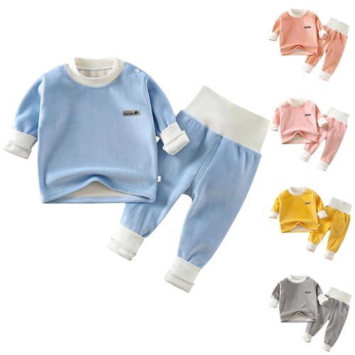 Schlafanzug Kinder 98, Pyjama Kinder Zweiteile Fleece Schlafanzug - Pjs Fleecehose Kinderschlafanzug Hose Schlafanzüge Kuschel Hausanzug Thermo Für Jungen Und Mädchen Baumwolle von Jabidoos