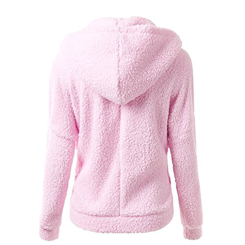 Sherpa Jacke Damen,Teddyjacke Damen Strickfleecejacke - Plüschjacke Kuscheljacke Flauschig Herbst Winter Pulli Sweatjacke Mit Reißverschluss von Jabidoos