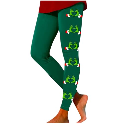 Strumpfhosen Damen Winter, Strumpfhosen Damen Thermo Bunt Weihnachtsstrumpfhose - Wollstrumpfhose Winter Baumwollstrumpfhose Baumwoll Sport Yogahosen Gym Leggings Für Workout-Leggings Weihnachtsdruck von Jabidoos