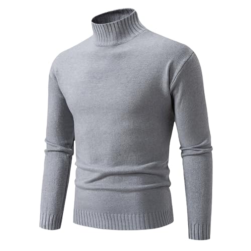 Sweater Herren, Pulli Herren Winter Warm Sweater - Sweatshirt Y2k Outdoor Strickpullover Longsleeve Sweatshirts Rollkragenpullover Norweger Pullover Winterpullover Kapuzenpullover | Für Männer von Jabidoos