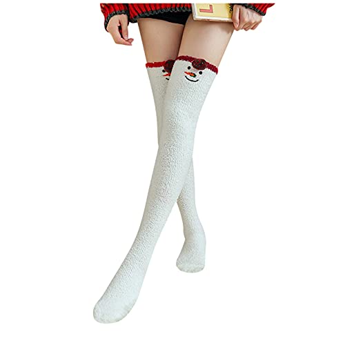 Weihnachts Socken Männer Kuschelsocken Flauschige Damen Weihnachtssocken Unisex - Wintersocken Niedliche Kuschel Lustig Fuzzy Socks Weihnachtsstrümpfe Winter Christmas Stockings Nikolausstrumpf Hängen von Jabidoos