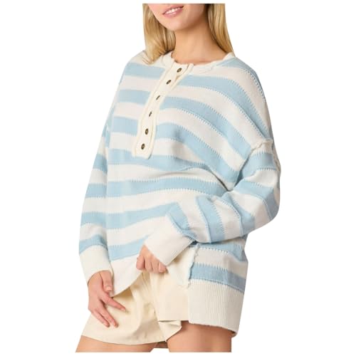 Winterpullover Damen Warm, Patchwork Pullover Damen Strickpullover - Blockfarbe Casual Lose Langarm Oberteile Party Pulli Tops Herbst Elegant Langarmshirt Weihnachtspullover von Jabidoos