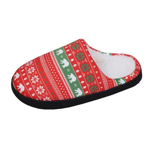 aesthetic hausschuhe, Hausschuhe Weihnachten Damen Rutschfeste Winter Weihnachts Pantoffeln - Thermoschuhe Mode Plüschpantoffeln Weiche Weihnachtsschlappen Elastizität Weihnachtspantoffel Kuschelige F von Jabidoos