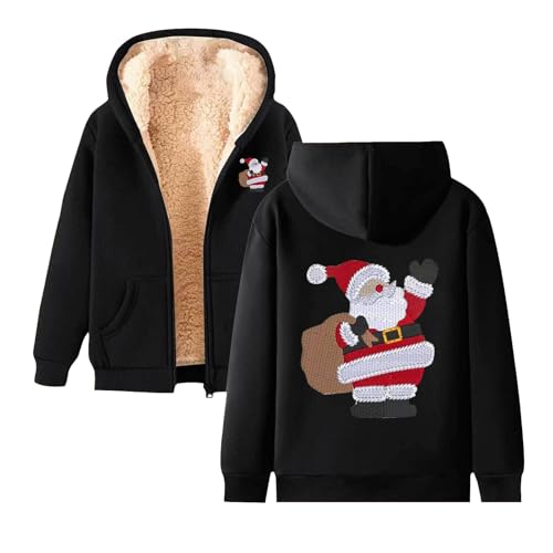 christmas hoodie, Hoodie Weihnachten Herren Männlich Oversized Mode Weihnachtshoodie - Sweatshirts Lässige Kapuzenshirt Langarm Weihnachtspullis Hässlich Weihnachtskleidung Cooler Weihnachtsmann Pullo von Jabidoos