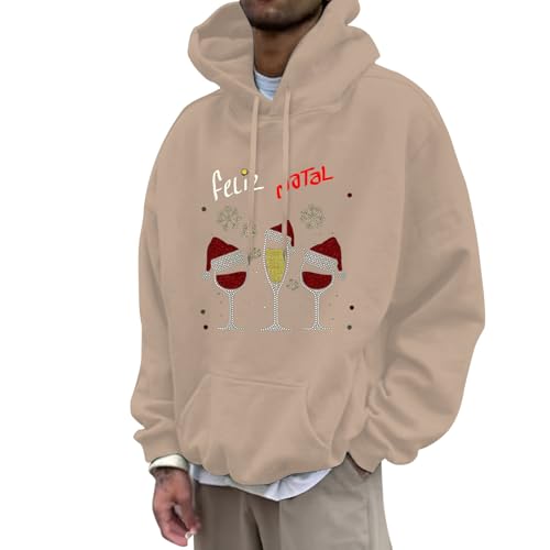 christmas hoodie, Weihnachts Hoodie Herren Oversized Lose Weihnachten - Weihnachtspulli Casual Hoodies Warm Weihnachtspullover Lässige Sweatshirts 3d Druck Lustig Christmas Kapuzenpullover Mit Taschen von Jabidoos