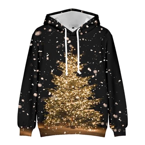 christmas hoodie, Weihnachtshoodie Herren Mode Warm Hoodie Weihnachten - Kapuzenpulli Ugly Hoodies Oversized Sweatshirts Komfortabel Weihnachtspullover Unisex 3d Druck Kapuzenpullover Langarm Sweatshi von Jabidoos