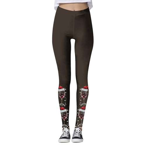 christmas pants, Leggings Weihnachten Damen Baumwolle Gefüttert Weihnachtsstrumpfhose - Weihnachtshose Warme Gym Winterleggins Gemustert Jogginghose Fleece Thermo Weihnachtsleggins Thermoleggings Wint von Jabidoos