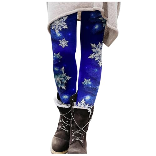 christmas pants, Weihnachtsstrumpfhose Damen Bunt Fleece Leggings Weihnachten - Winterleggins Blickdicht Weihnachtskostüme Christmas Yogahosen Yoga Strumpfhosen Gemustert Rentiermuster Weihnachtsoutfi von Jabidoos