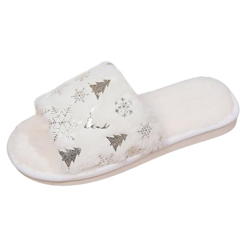 christmas slippers women, Hausschuhe Weihnachten Damen Herren Warme Rutschfeste Plüsch Pantoffeln - Hauspantoffeln Mode Weihnachtspantoffeln Komfortabel Plüschpantoffeln Kuschelige Thermoschuhe Lustig von Jabidoos