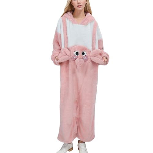 freizeitanzug damen, Schlafanzug Damen Flanell Winter Pyjama - Lang Freizeitanzug Warmer Hausanzug Elegant Homewear Zweiteiler Kuschelig Mit Reißverschluss Warm Nachtwäsche Zweiteiliger, Oberteile Lan von Jabidoos