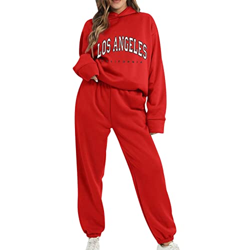 hausanzug damen baumwolle, Hausanzug Damen Lang Warme Trainingsanzug - Loungewear Baumwolle Sport Set Große Größen Lounge Zweiteiler Freizeitanzug Thermo Rundhals Kurze Ärmel Elegant Sportanzug 2 Teil von Jabidoos