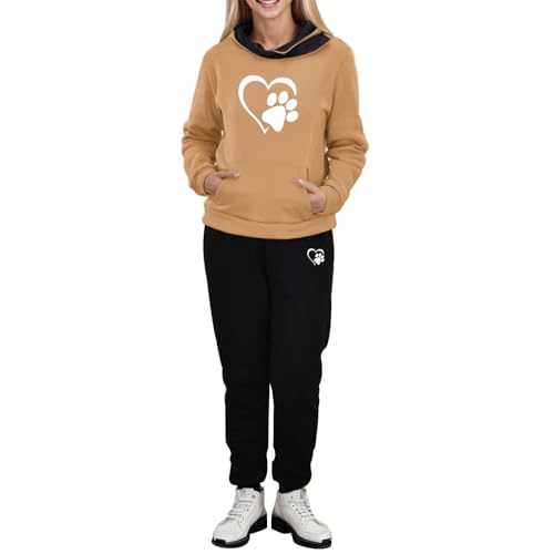 hausanzug damen elegant, Trainingsanzug Damen Lang Langarm Hausanzug - Streatwear 2 Teiler Jogginganzug Set Warme Große Größen Freizeitanzug Zweiteiler Frauen Sport Anzug Polyester Kapuzenjacke&sporth von Jabidoos