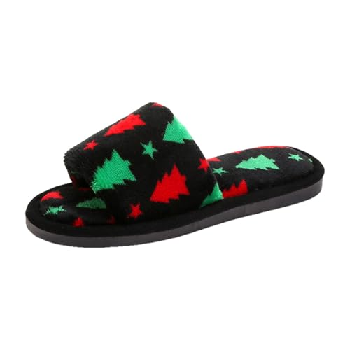 hausschuhe damen, Christmas Slippers Damen Warme Weiche Weihnachts Hausschuhe - Hauspantoffeln Lustige Weihnachtspantoffeln Weihnachtsschlappen Flauschig Weihnachtspantoffel Komfortabel Rentier Pantof von Jabidoos