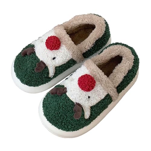 hausschuhe damen, Winter Slipper Damen Herren Weiche Rutschfeste Christmas Slippers - Hauspantoffeln Elastizität Plüschpantoffeln Weihnachtsschlappen Mode Weihnachtspantoffel Komfortabel Hausschuhe Fr von Jabidoos