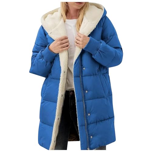 herbstmantel damen, Wintermantel Damen Puffer Winter Daunenjacke - Outdoorjacke Lang Winterjacke Übergangsmantel Elegant Steppjacke Leicht Jacke Mantel Langer Daunenmantel Leichter Steppmantel Down Ja von Jabidoos