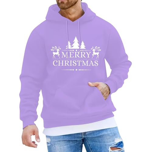 herren weihnachtspullover, Hoodie Weihnachten Herren Männlich Winter Lustig Weihnachts - Weihnachtspullis Casual Kapuzenpulli 3d Druck Weihnachtskleidung Kapuzenshirt Hässlich Unisex Kapuzenpullover L von Jabidoos