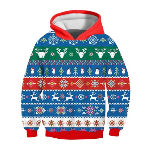 herren weihnachtspullover, Weihnachts Hoodie Herren Lustig Warm Weihnachten - Kapuzenshirt Rundhals Pulli Mode Weihnachtspullis Hässlich Hoodies Komfortabel Casual Weihnachtspulli Christmas X-Mas Swea von Jabidoos