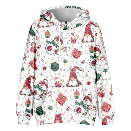 hoodie weihnachten damen, Christmas Hoodie Männlich Hässlich Ugly Weihnachtshoodie - Kapuzenshirt Weihnachtspullover Komfortabel Weihnachtspulli Lässige Hoodies Lustig Casual X-Mas Sweatshirt Weihnach von Jabidoos